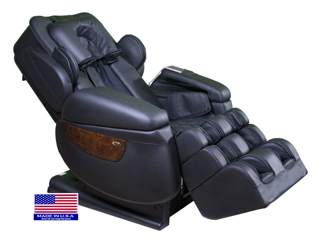 Luraco massage chair brand - genuine leather material - black color options