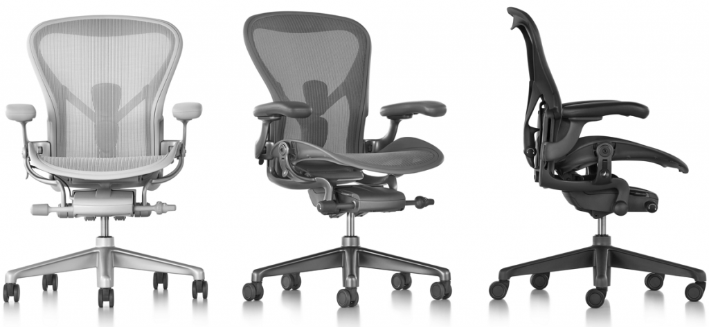 Aeron Three Chairs / shop / add to cart