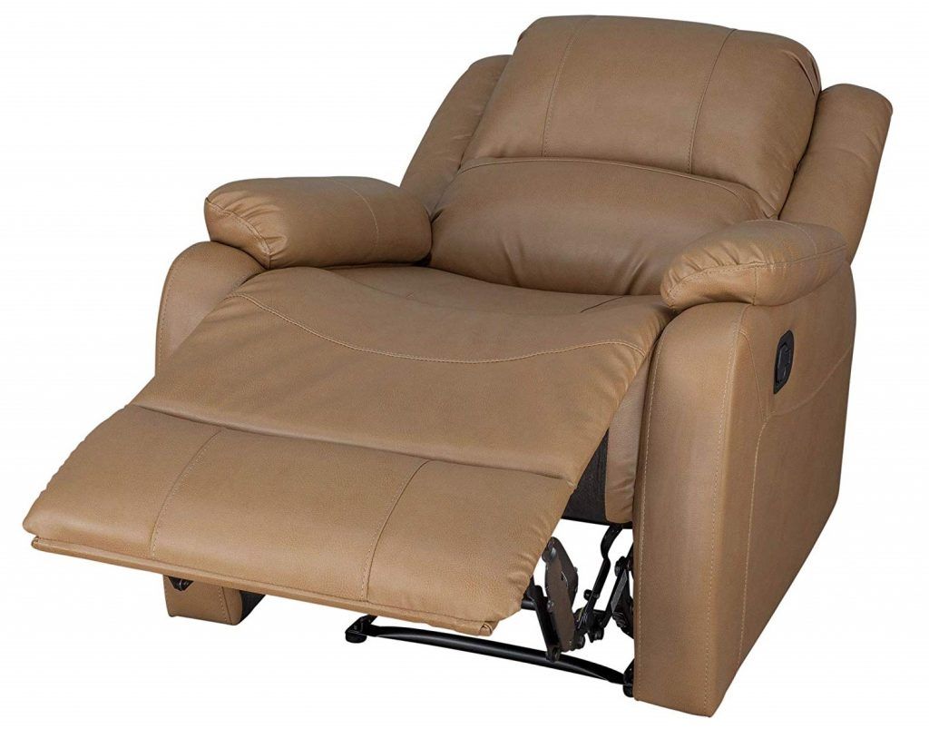 RecPro Set of 2 Recliners Leather / Reading chair and ottoman